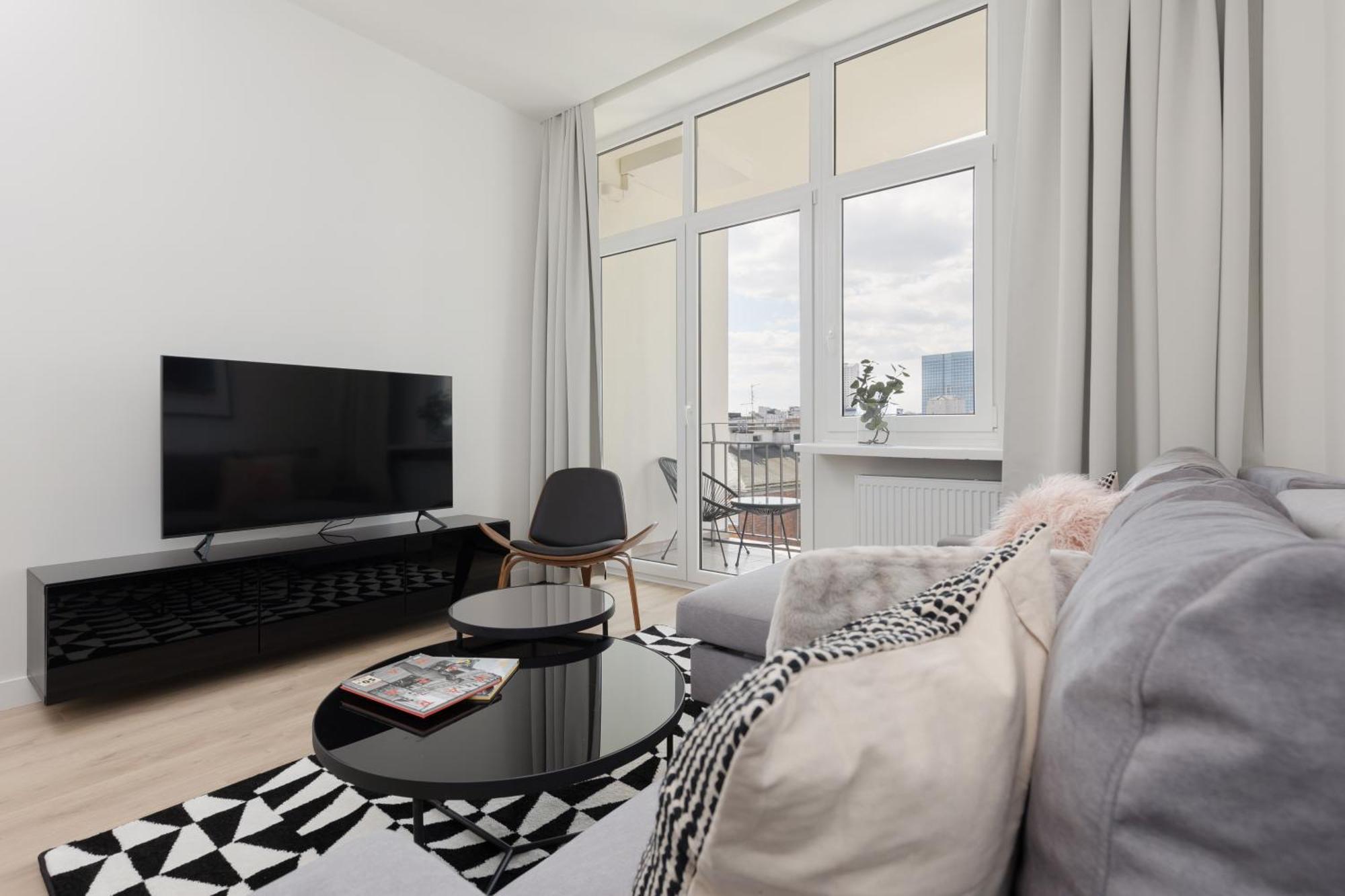 City Panorama Spacious Apartment By Renters Prestige Varşova Dış mekan fotoğraf